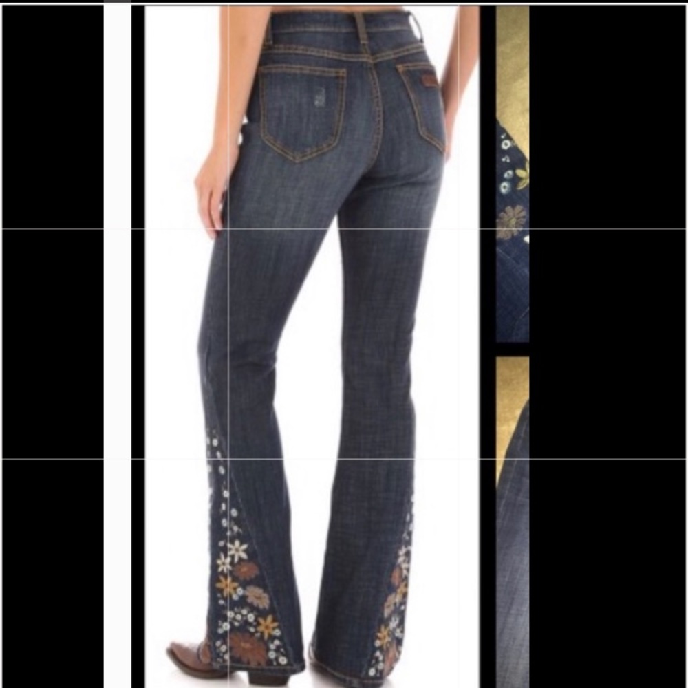 Wrangler Flare embroidered jeans